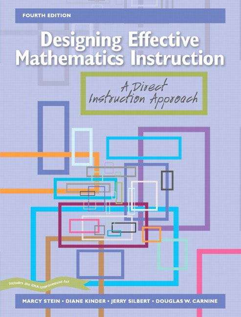 Book cover of Designing Effective Mathematics Instruction: A Direct Instruction Approach