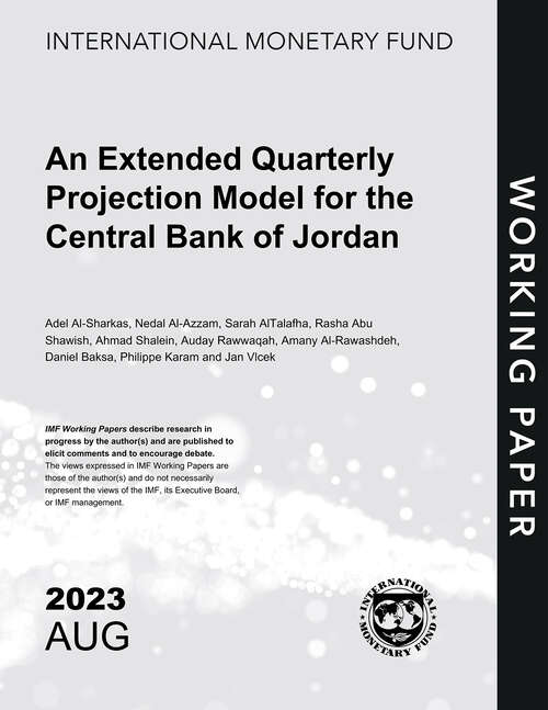 Book cover of An Extended Quarterly Projection Model for the Central Bank of Jordan (Imf Working Papers)