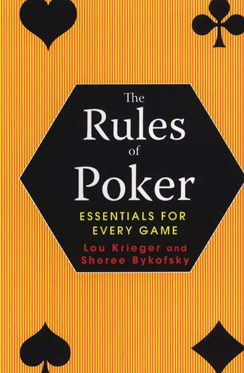 Book cover of The Rules of Poker
