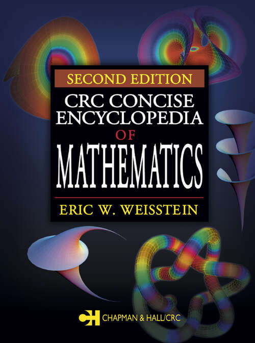Book cover of CRC Concise Encyclopedia of Mathematics (2)