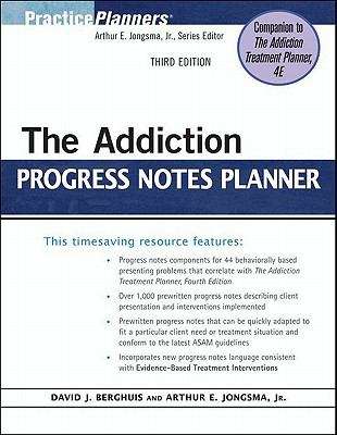 Book cover of The Addiction Progress Notes Planner