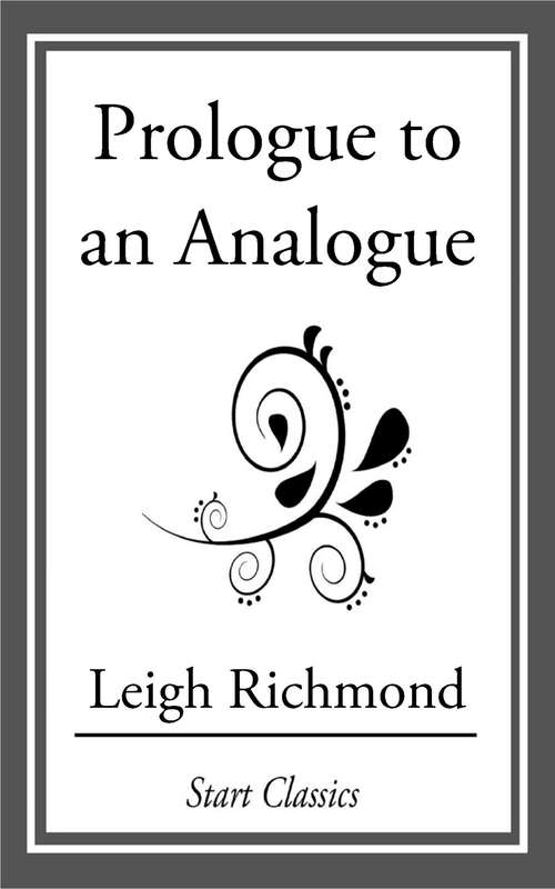 Book cover of Prologue to an Analogue