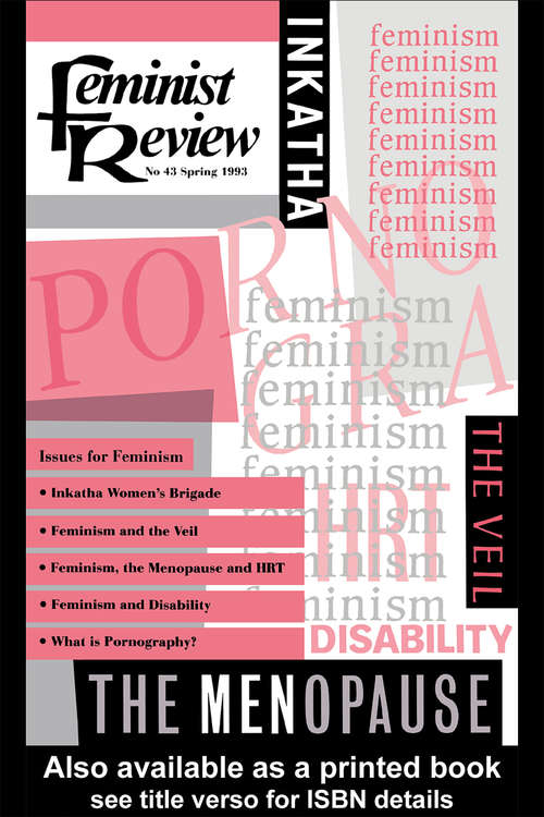 Feminist Review: Issue 43: Issues for Feminism