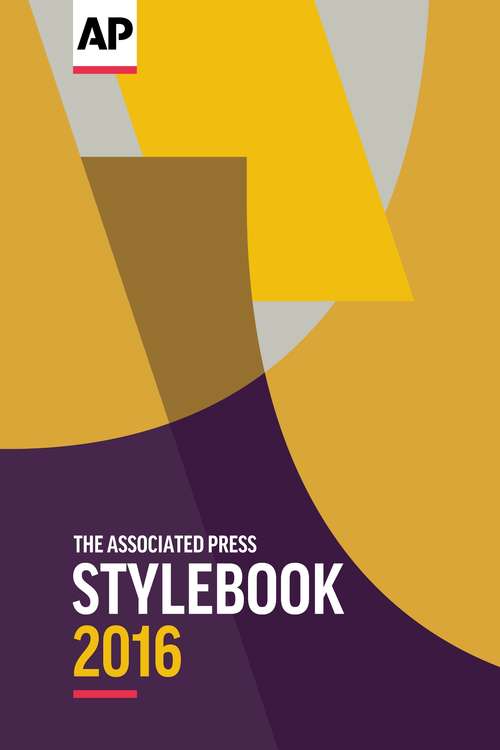 Book cover of The Associated Press Stylebook 2016
