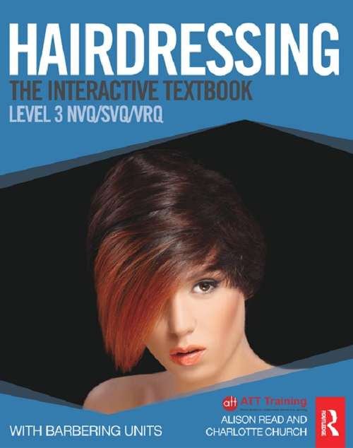 Book cover of Hairdressing: The Interactive Textbook, Level 3