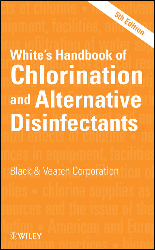 Book cover of White's Handbook of Chlorination and Alternative Disinfectants