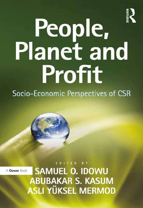 Book cover of People, Planet and Profit: Socio-Economic Perspectives of CSR