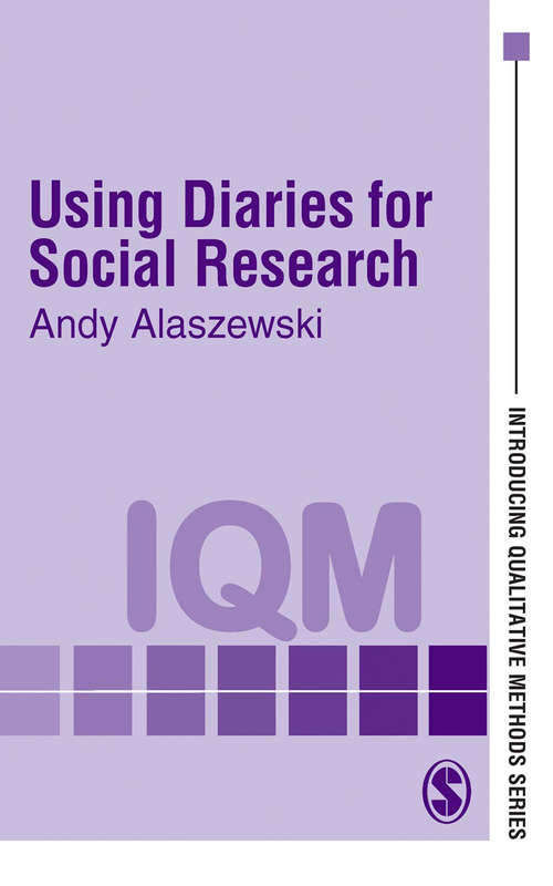 Book cover of Using Diaries for Social Research