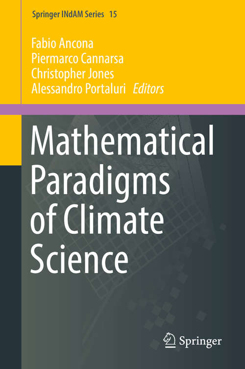 Book cover of Mathematical Paradigms of Climate Science