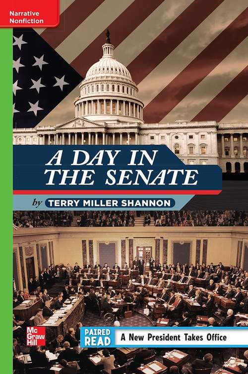 Book cover of A Day in the Senate [Beyond Level, Grade 4]