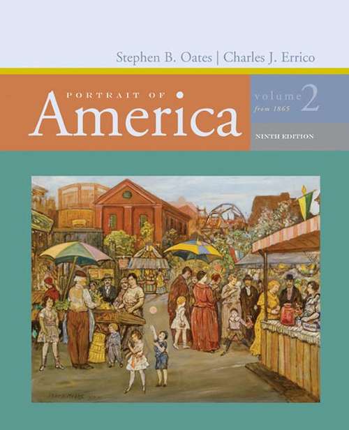 Book cover of Portrait of America, Volume 2: From Reconstruction to the Present