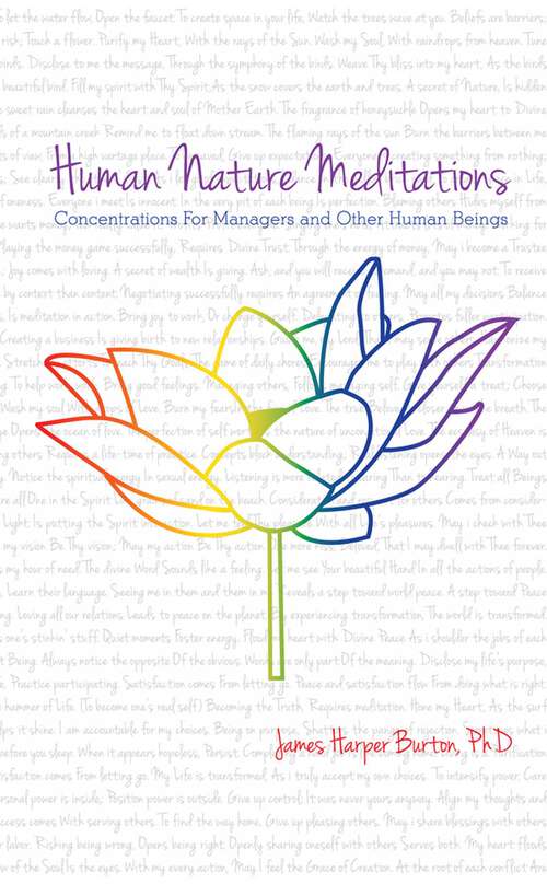 Book cover of Human Nature Meditations: Concentrations for Managers and Other Human Beings