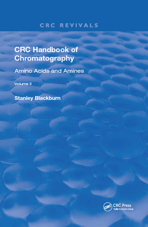 Book cover of CRC Handbook of Chromatography: Amino Acids and Amines, Volume II