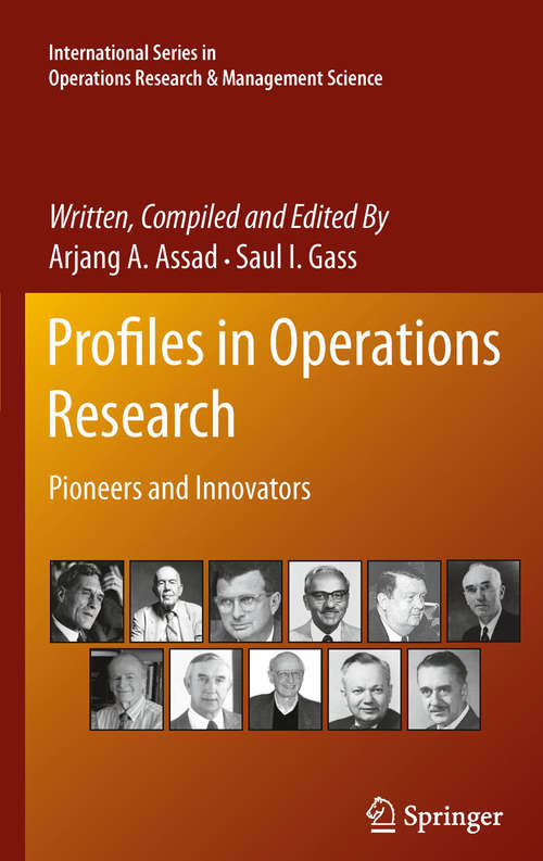 Profiles in Operations Research