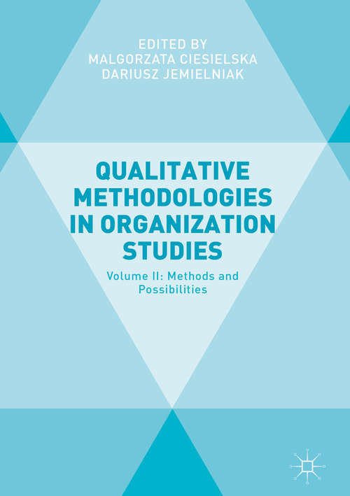 Book cover of Qualitative Methodologies in Organization Studies