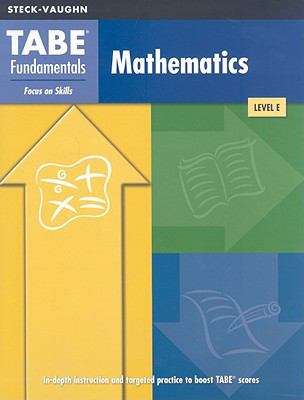 Book cover of TABE Fundamentals: Mathematics, Level E