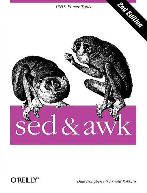 Book cover of sed & awk, Second Edition