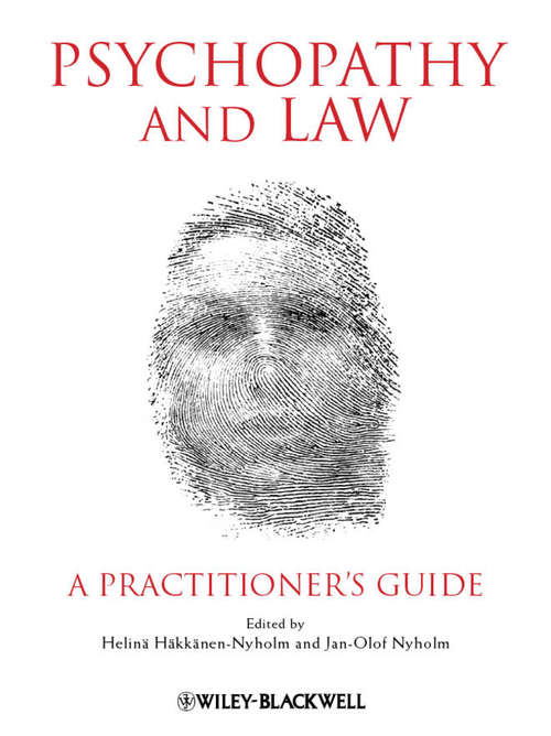 Book cover of Psychopathy and Law