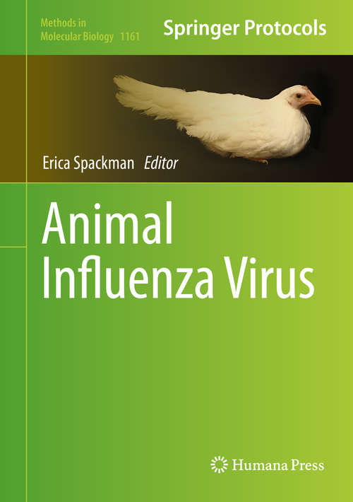 Book cover of Animal Influenza Virus (Methods in Molecular Biology #1161)