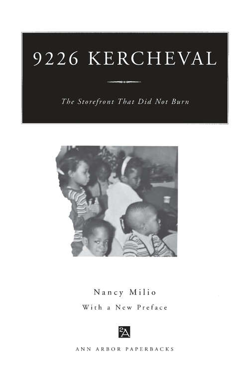 Book cover of 9226 Kercheval: The Storefront that Did Not Burn, With a New Preface (Ann Arbor Paperbacks)