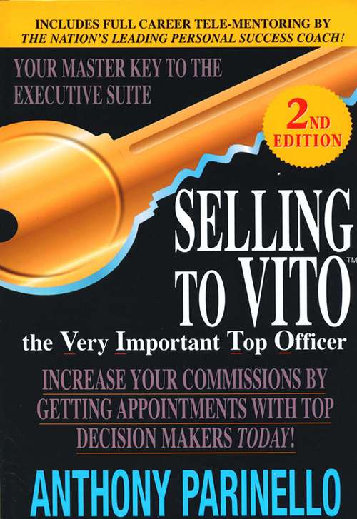 Book cover of Selling to Vito