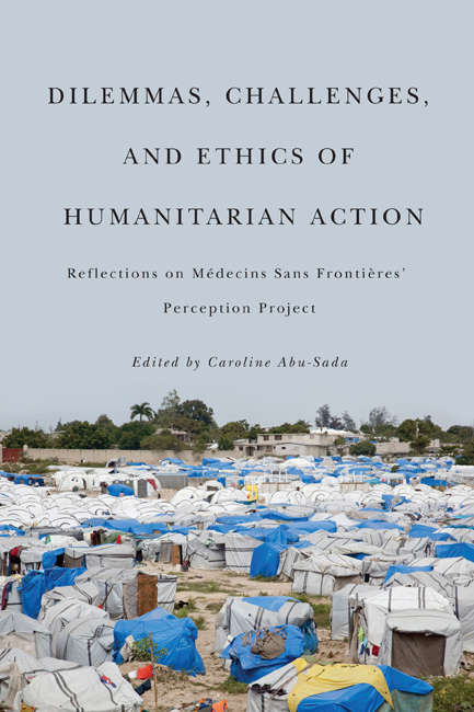 Book cover of Dilemmas, Challenges, and Ethics of Humanitarian Action