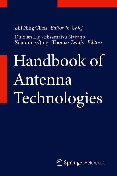 Book cover of Handbook of Antenna Technologies