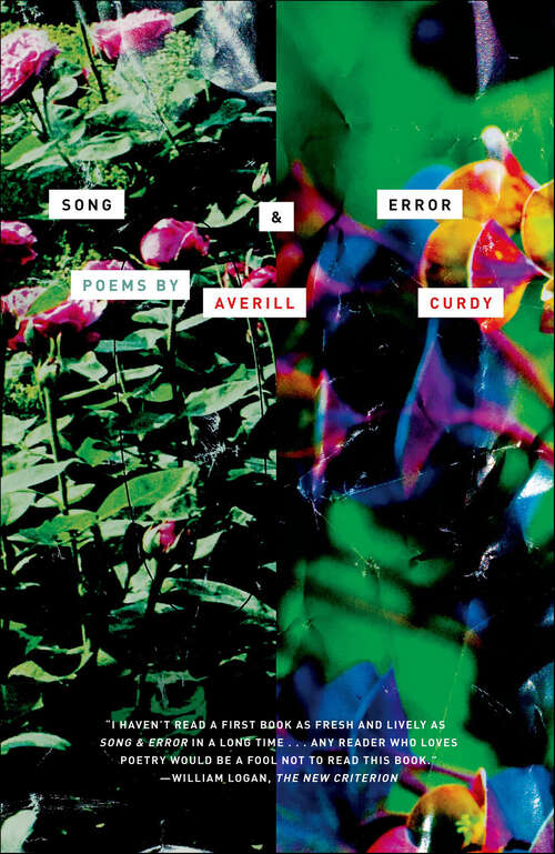 Book cover of Song & Error: Poems
