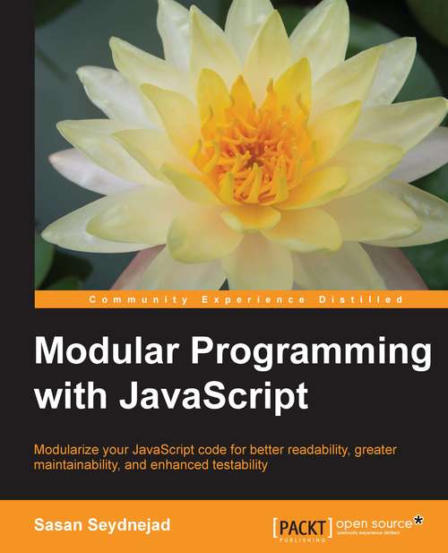 Book cover of Modular Programming with JavaScript