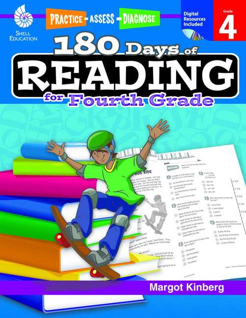 Book cover of 180 Days of Reading for Fourth Grade: Practice, Assess, Diagnose