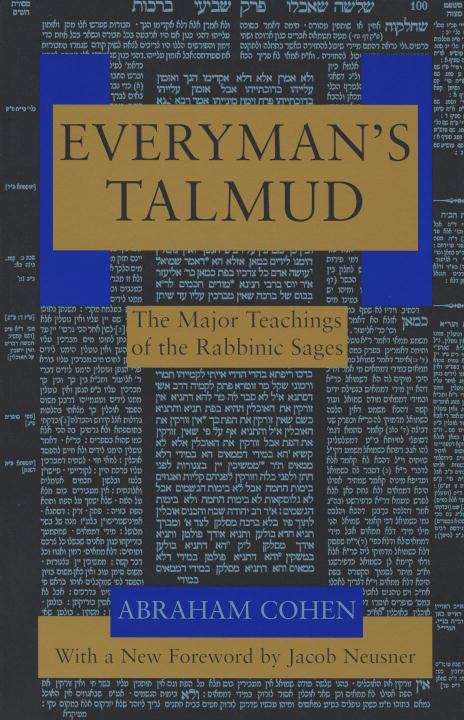 Book cover of Everyman's Talmud: The Major Teachings of the Rabbinic Sages