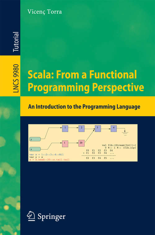Book cover of Scala: From a Functional Programming Perspective