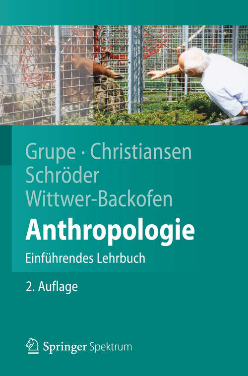 Book cover of Anthropologie: Einführendes Lehrbuch (Springer-Lehrbuch)