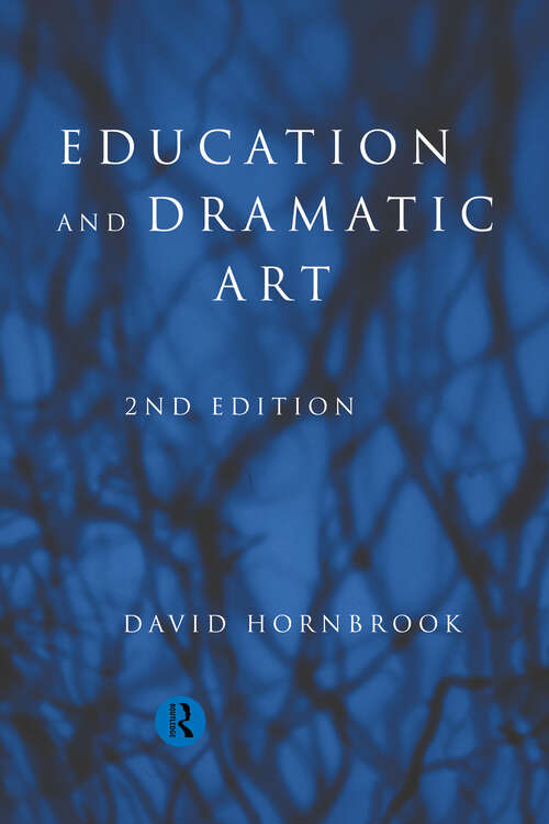 Book cover of Education and Dramatic Art (2)