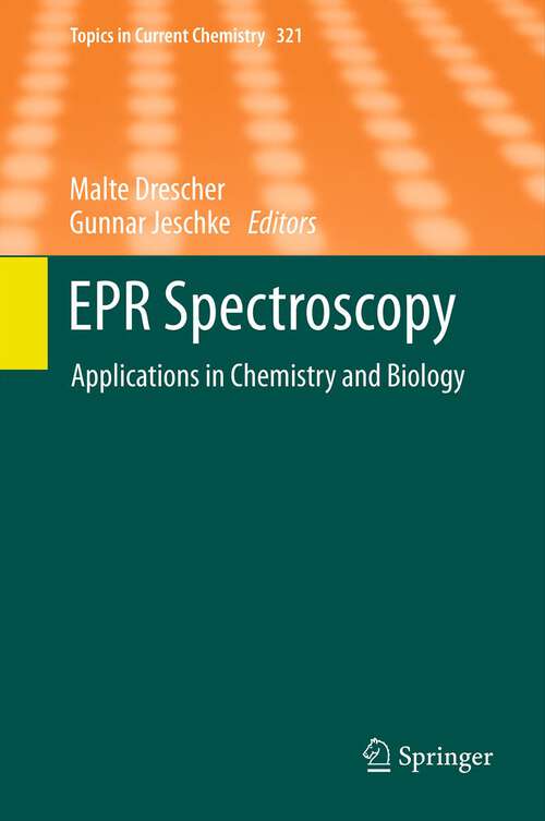 Book cover of EPR Spectroscopy