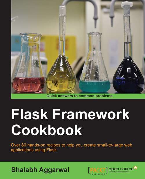 Book cover of Flask Framework Cookbook