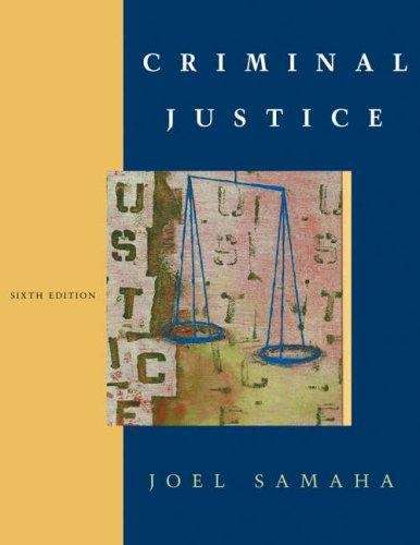 Book cover of Criminal Justice