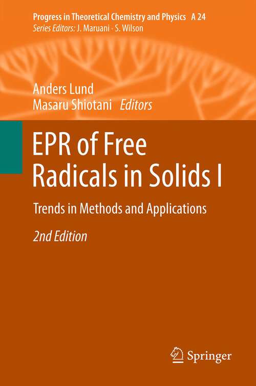 Book cover of EPR of Free Radicals in Solids II