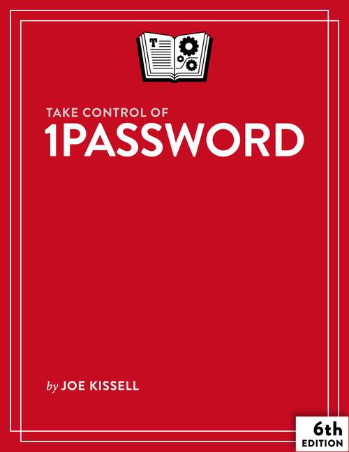 Book cover of Take Control of 1Password