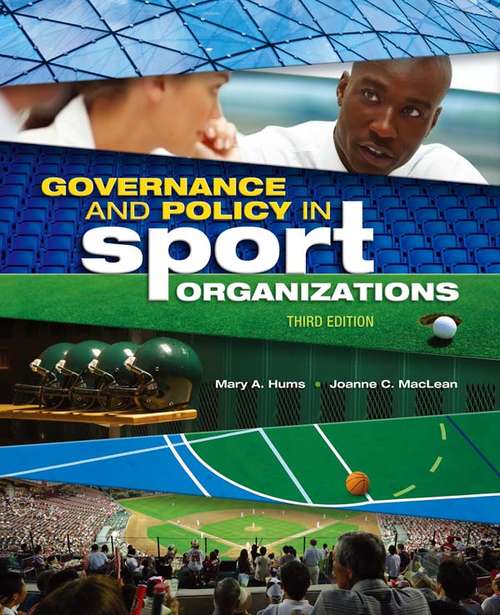 Book cover of Governance and Policy in Sport Organizations