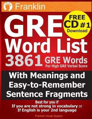 Book cover of GRE Word List: 3861 GRE Words for High GRE Verbal Score
