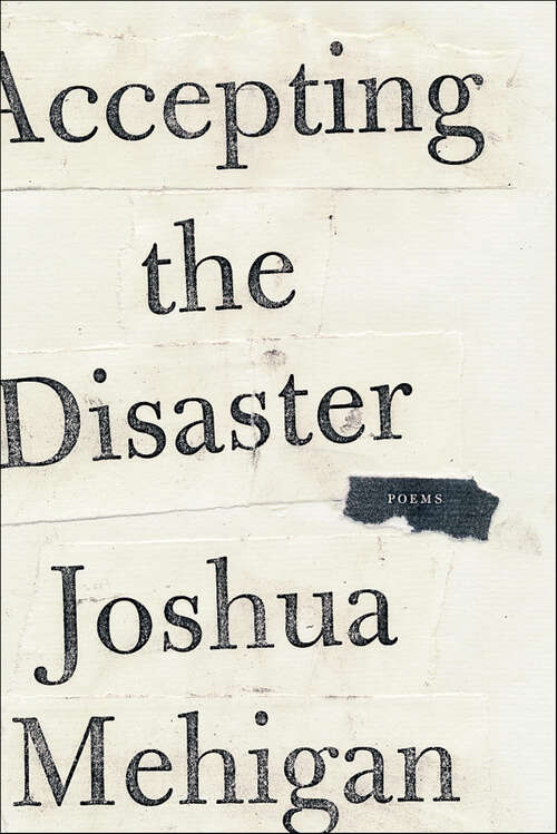 Book cover of Accepting the Disaster: Poems