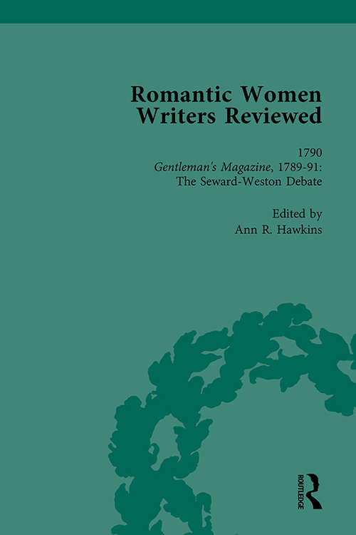 Book cover of Romantic Women Writers Reviewed, Part I Vol 3