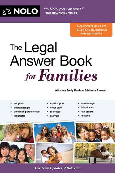 Book cover of Legal Answer Book for Families, The