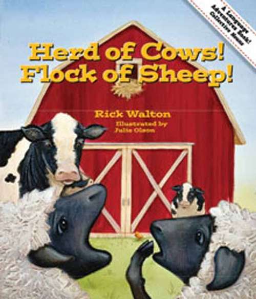 Book cover of Herd of Cows! Flock of Sheep! An Adventure in Collective Nouns