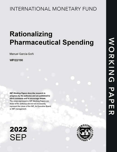 Book cover of Rationalizing Pharmaceutical Spending (Imf Working Papers)