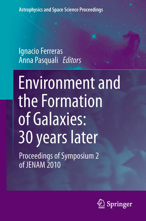 Book cover of Environment and the Formation of Galaxies: 30 years later