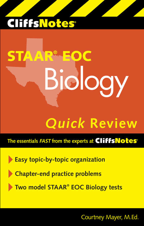 Book cover of CliffsNotes STAAR EOC Biology Quick Review