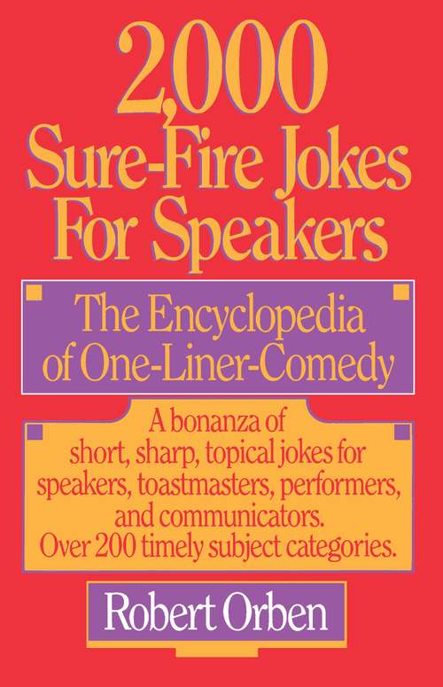 Book cover of 2,000 Sure-Fire Jokes for Speakers