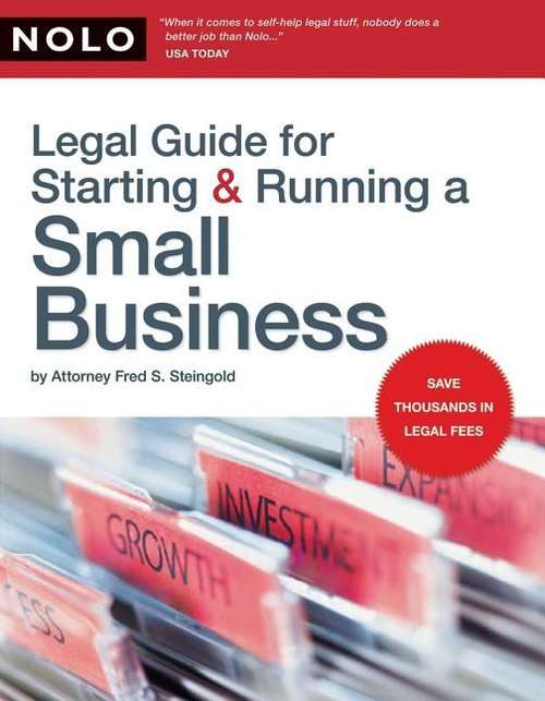 Book cover of Legal Guide for Starting and Running a Small Business (10th edition)